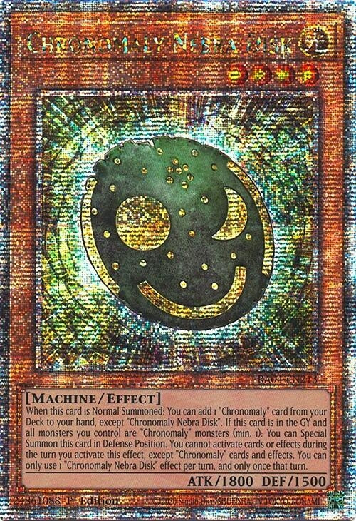 Image for Chronomaly Nebra Disk (Quarter Century Secret Rare) (RA04-EN213) - YuGiOh