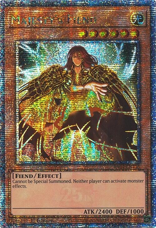 Image for Majesty's Fiend (Quarter Century Secret Rare) (RA04-EN216) - YuGiOh
