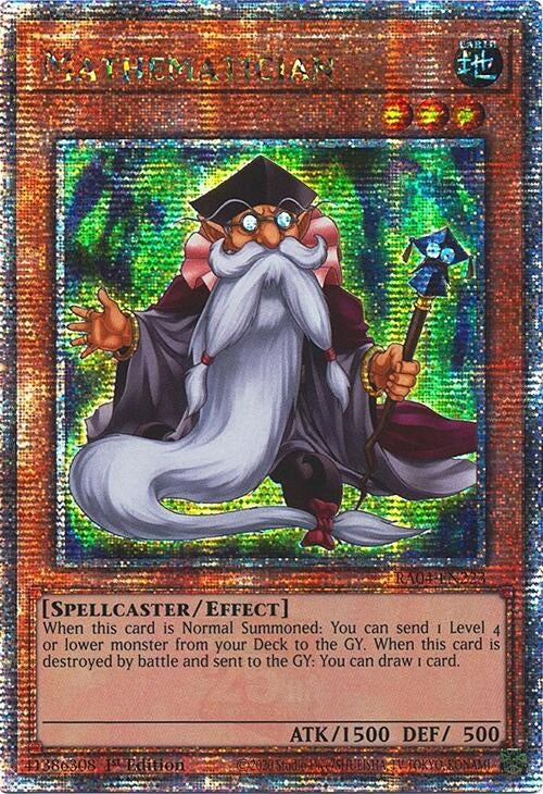 Image for Mathematician (Quarter Century Secret Rare) (RA04-EN223) - YuGiOh