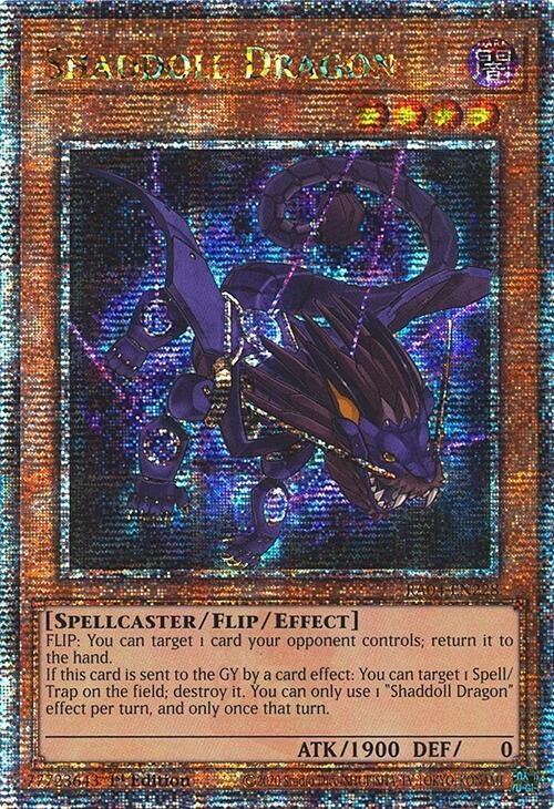 Image for Shaddoll Dragon (Quarter Century Secret Rare) (RA04-EN228) - YuGiOh
