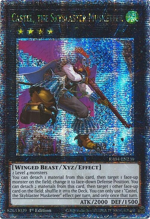 Image for Castel, the Skyblaster Musketeer (Quarter Century Secret Rare) (RA04-EN230) - YuGiOh