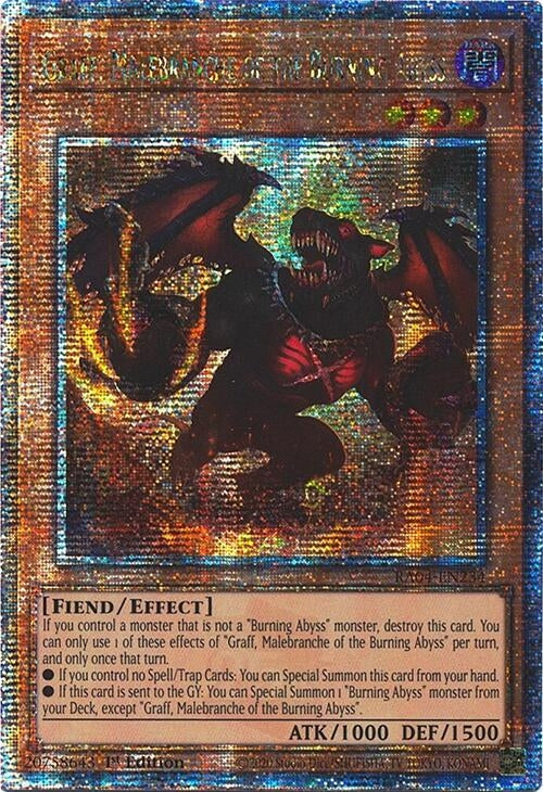 Image for Graff, Malebranche of the Burning Abyss (Quarter Century Secret Rare) (RA04-EN234) - YuGiOh