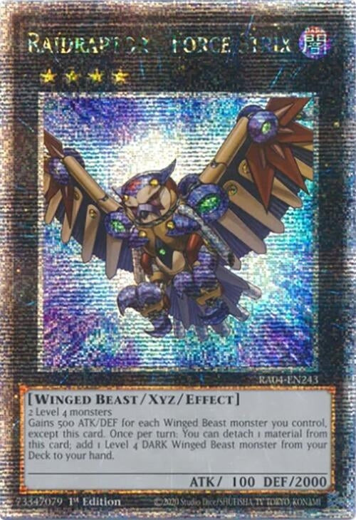 Image for Raidraptor - Force Strix (Quarter Century Secret Rare) (RA04-EN243) - YuGiOh