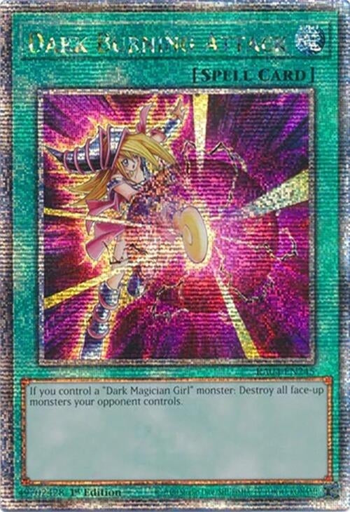 Image for Dark Burning Attack (Quarter Century Secret Rare) (RA04-EN245) - YuGiOh