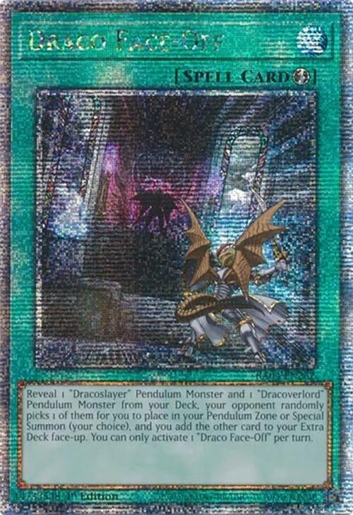Image for Draco Face-Off (Quarter Century Secret Rare) (RA04-EN262) - YuGiOh