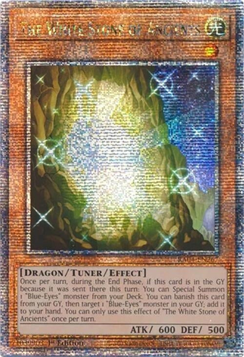Image for The White Stone of Ancients (Quarter Century Secret Rare) (RA04-EN267) - YuGiOh