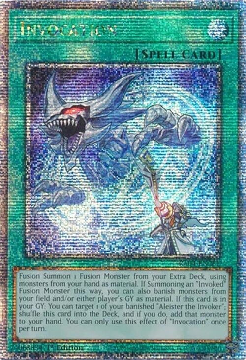 Image for Invocation (Quarter Century Secret Rare) (RA04-EN281) - YuGiOh