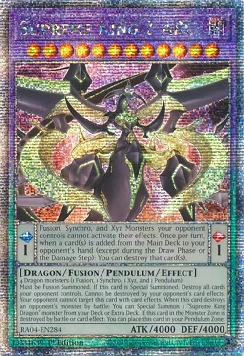 Image for Supreme King Z-ARC (Quarter Century Secret Rare) (RA04-EN284) - YuGiOh