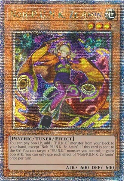 Image for Noh-P.U.N.K. Ze Amin (Quarter Century Secret Rare) (RA04-EN293) - YuGiOh