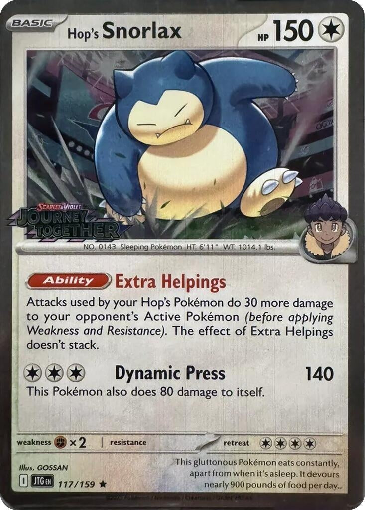 Image for Hop's Snorlax - 117/159 (Cosmos Holo) (117/159) (MCAP) - Pokemon