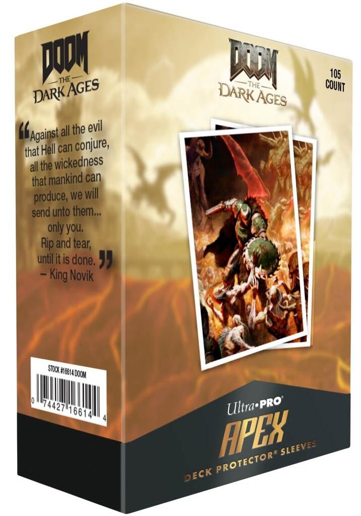 Image for DOOM APEX Deck Protector Sleeves 1 for Bethesda - DOOM (105-pack) - Card Sleeves