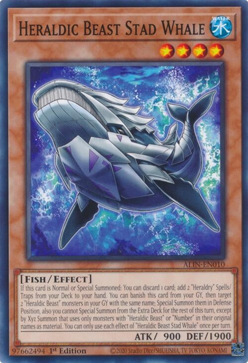 Image for Heraldic Beast Stad Whale (ALIN-EN010) (ALIN) - YuGiOh