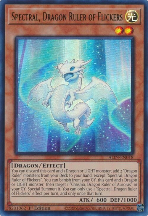 Image for Spectral, Dragon Ruler of Flickers (ALIN-EN018) (ALIN) - YuGiOh