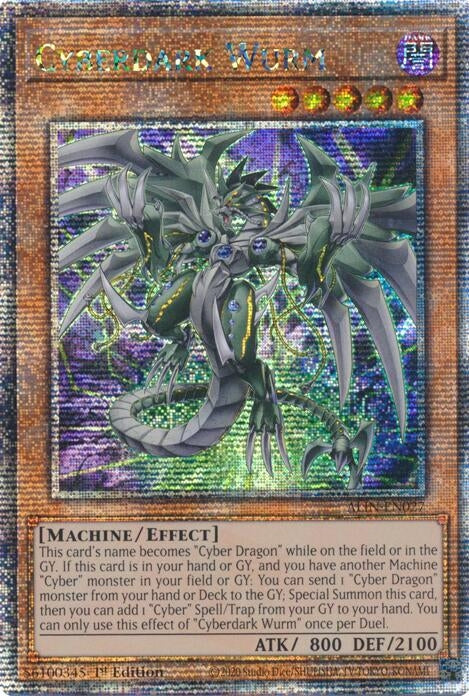 Image for Cyberdark Wurm (Quarter Century Secret Rare) (ALIN-EN027) (ALIN) - YuGiOh