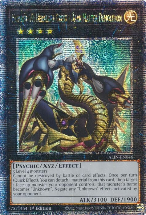 Image for Number 69: Heraldry Crest - Dark Matter Demolition (Quarter Century Secret Rare) (ALIN-EN046) (ALIN) - YuGiOh