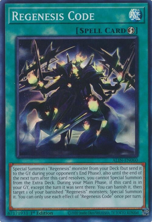 Image for Regenesis Code (ALIN-EN060) (ALIN) - YuGiOh