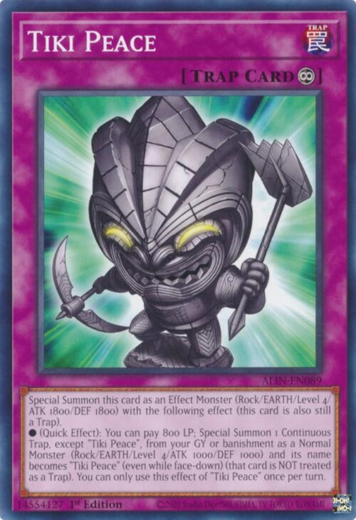 Image for Tiki Peace (ALIN-EN089) (ALIN) - YuGiOh