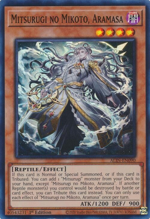 Image for Mitsurugi no Mikoto, Aramasa (ALIN-EN090) (ALIN) - YuGiOh