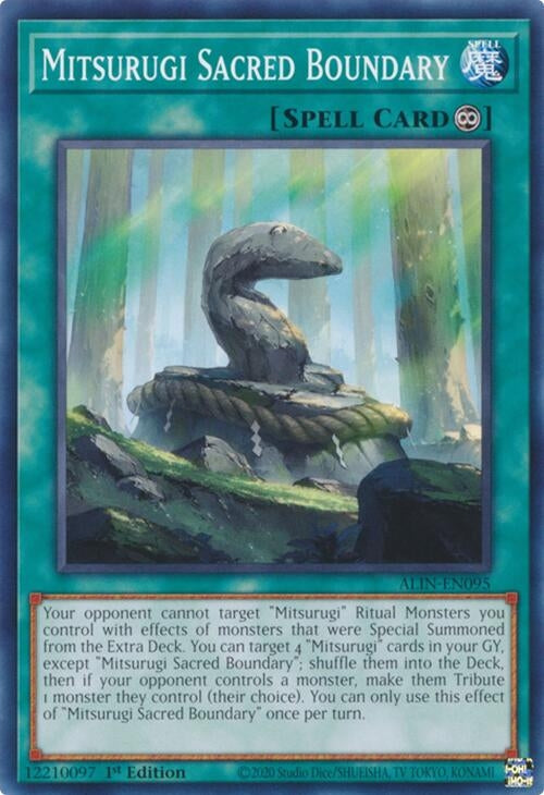 Image for Mitsurugi Sacred Boundary (ALIN-EN095) (ALIN) - YuGiOh