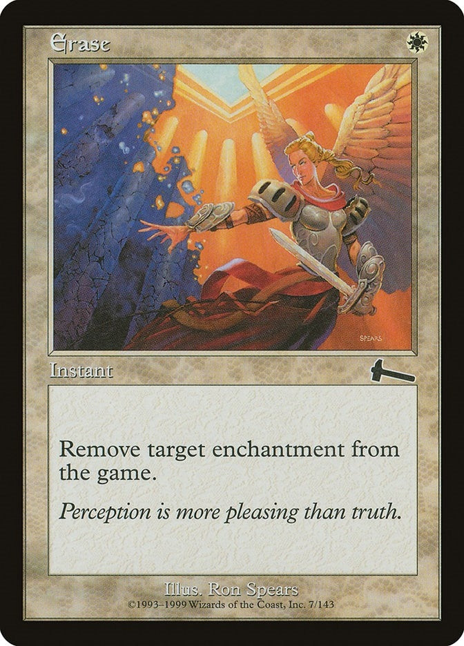 Image for Erase (7) (Urza's Legacy) - Magic: The Gathering