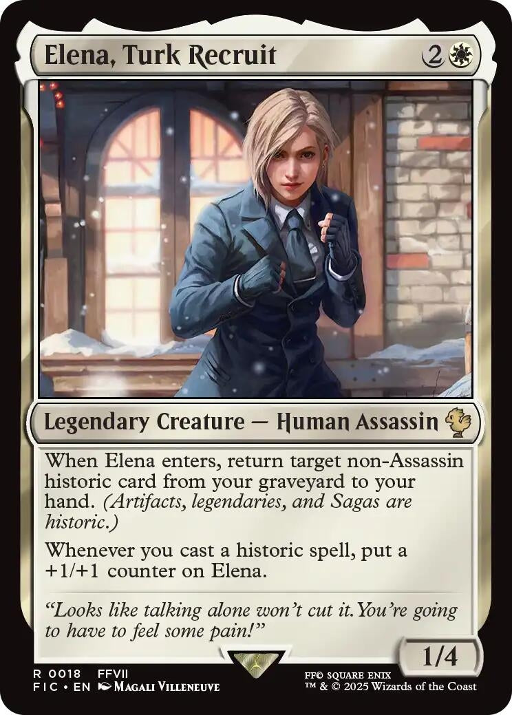 Image for Elena, Turk Recruit (18) (FINAL FANTASY) - Magic: The Gathering