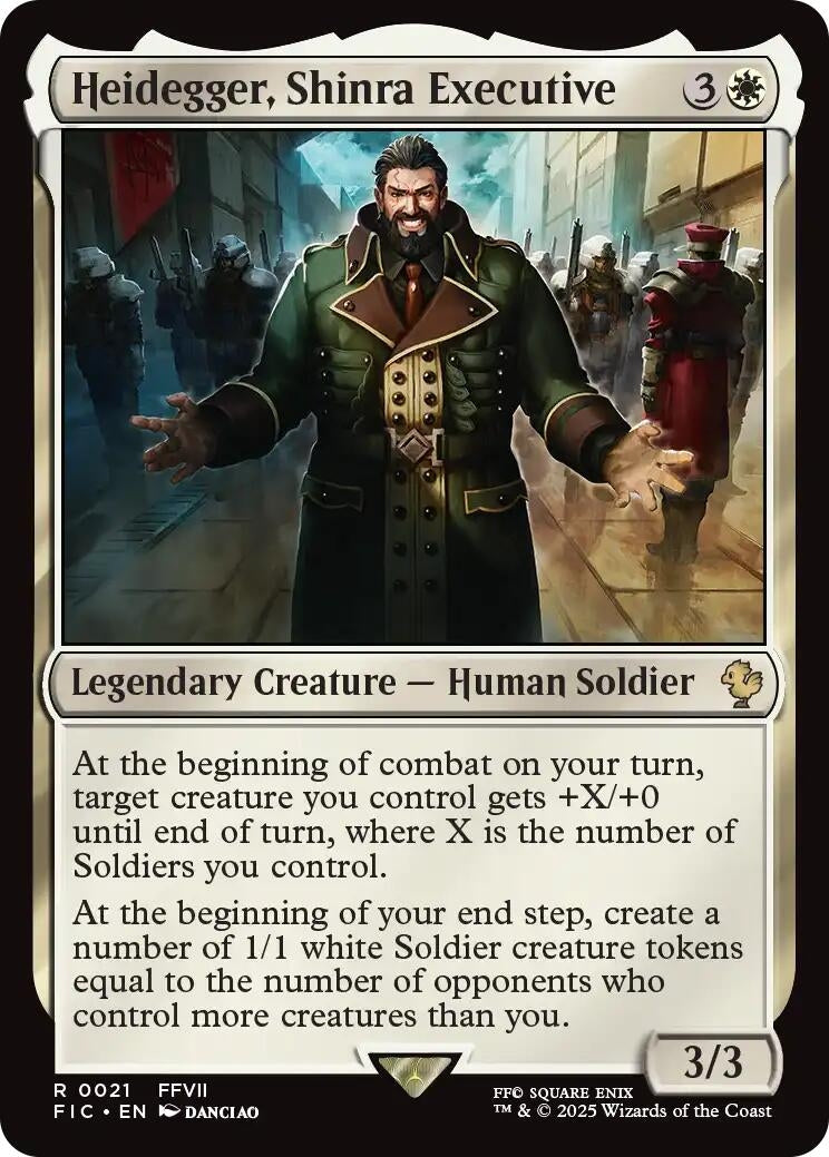 Image for Heidegger, Shinra Executive (21) (FINAL FANTASY) - Magic: The Gathering