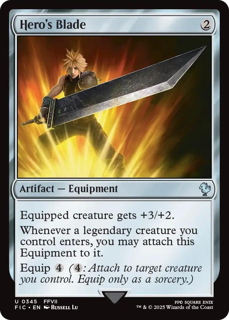 Image for Hero's Blade (345) (FINAL FANTASY) - Magic: The Gathering