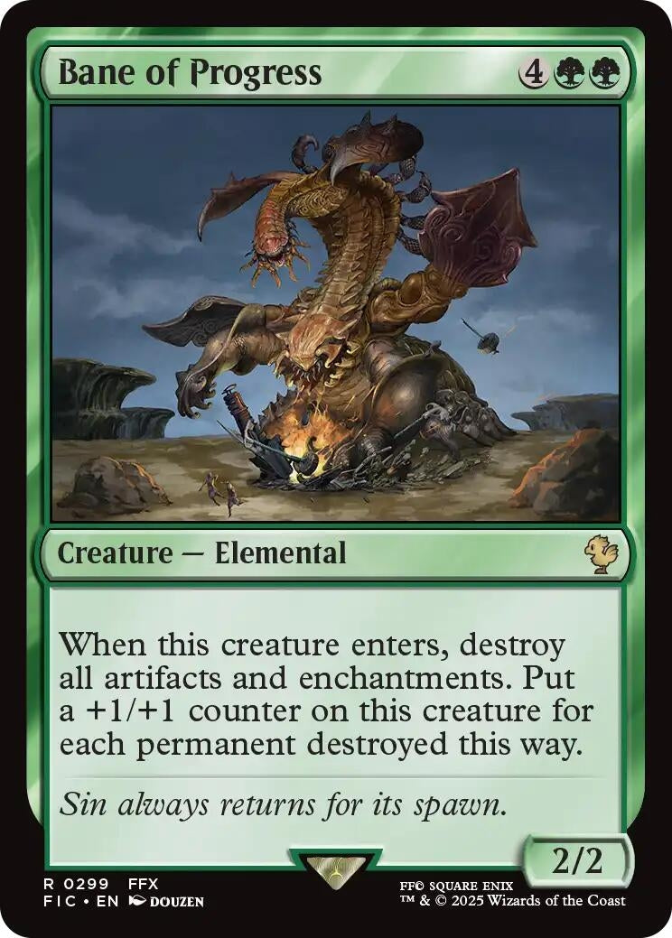 Image for Bane of Progress (299) (FINAL FANTASY) - Magic: The Gathering