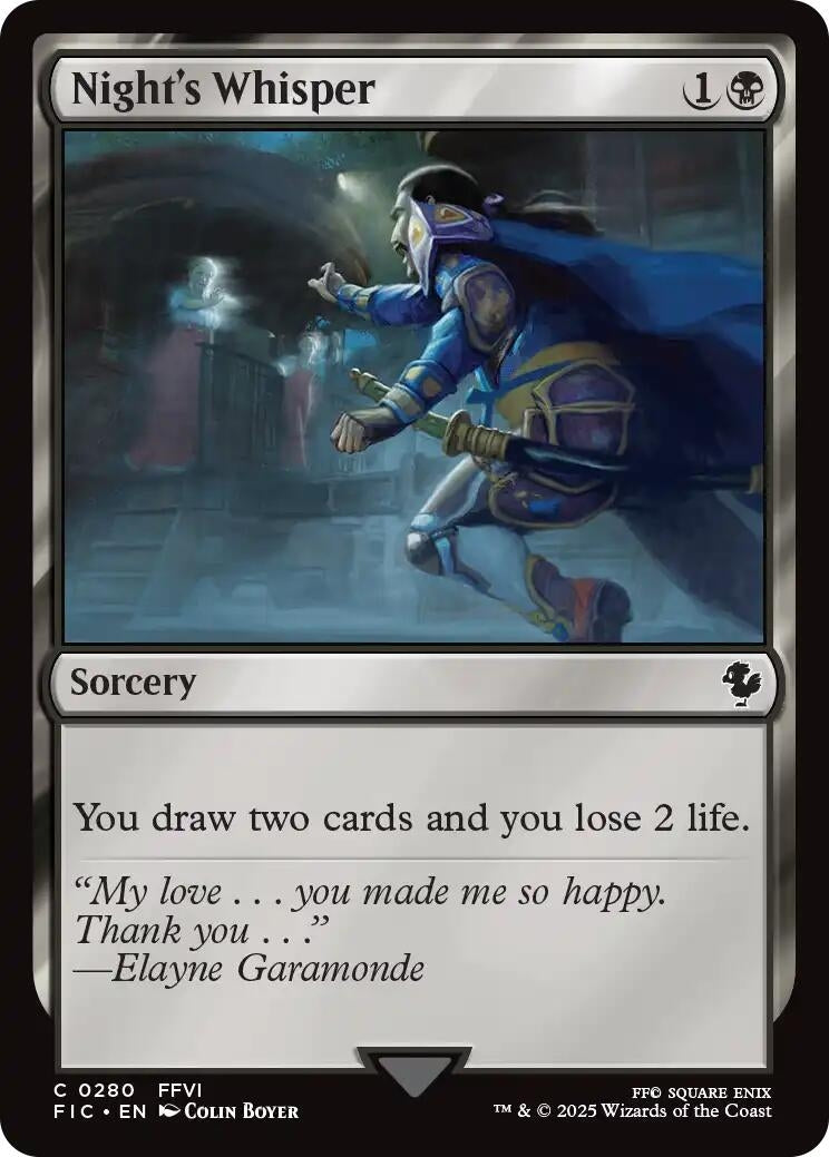 Image for Night's Whisper (280) (FINAL FANTASY) - Magic: The Gathering