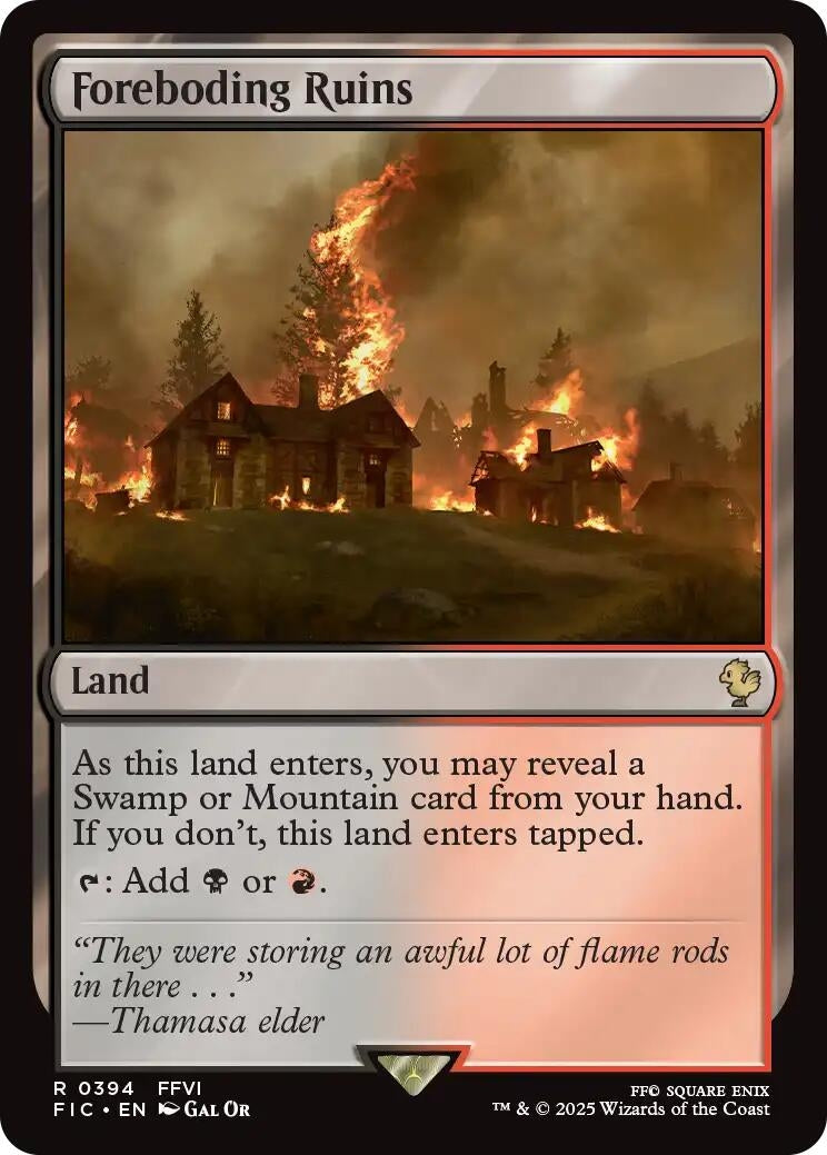 Image for Foreboding Ruins (394) (FINAL FANTASY) - Magic: The Gathering