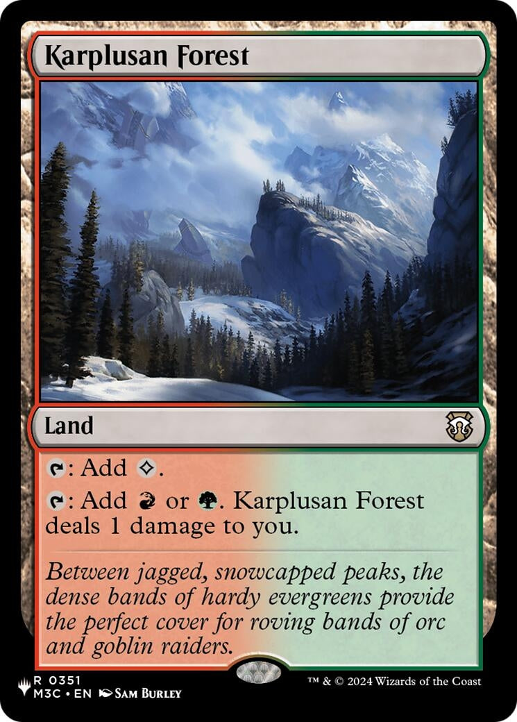 Image for Karplusan Forest (351) (The List Reprints) - Magic: The Gathering