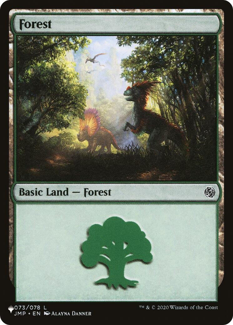 Image for Forest (073) (JMP) (073/078) (The List Reprints) - Magic: The Gathering
