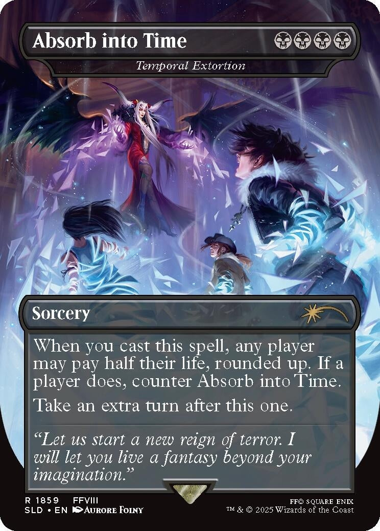 Image for Absorb into Time - Temporal Extortion (1859) (Secret Lair Drop Series) - Magic: The Gathering