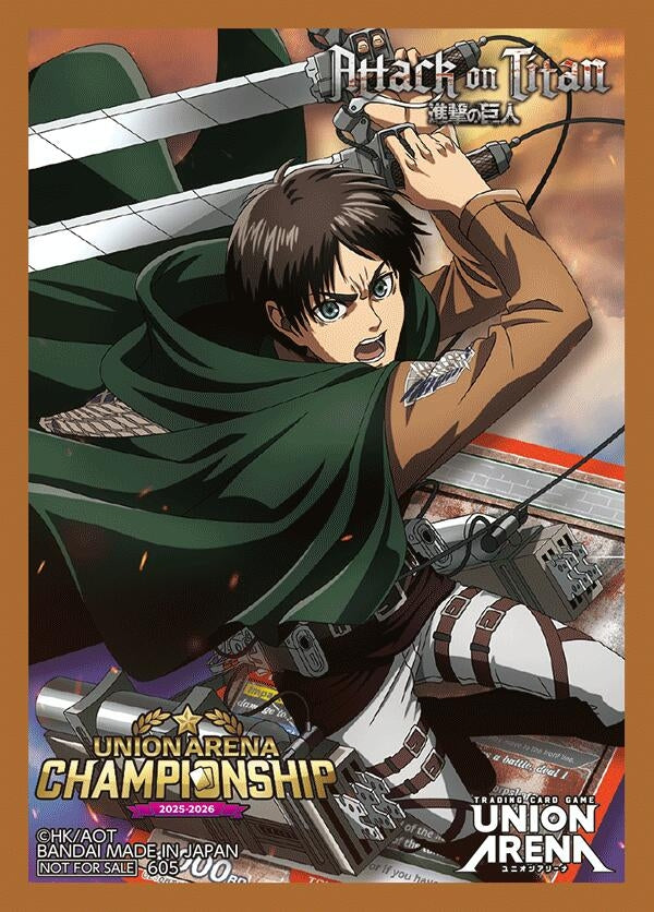 Image for Union Arena Regionals 25-26 AP Card Sleeves - Attack on Titan (3-Pack) - Card Sleeves