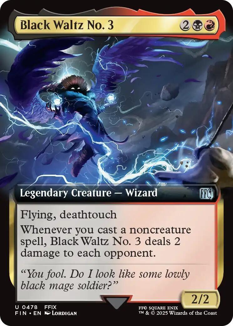 Image for Black Waltz No. 3 (Extended Art) (478) (FINAL FANTASY) - Magic: The Gathering