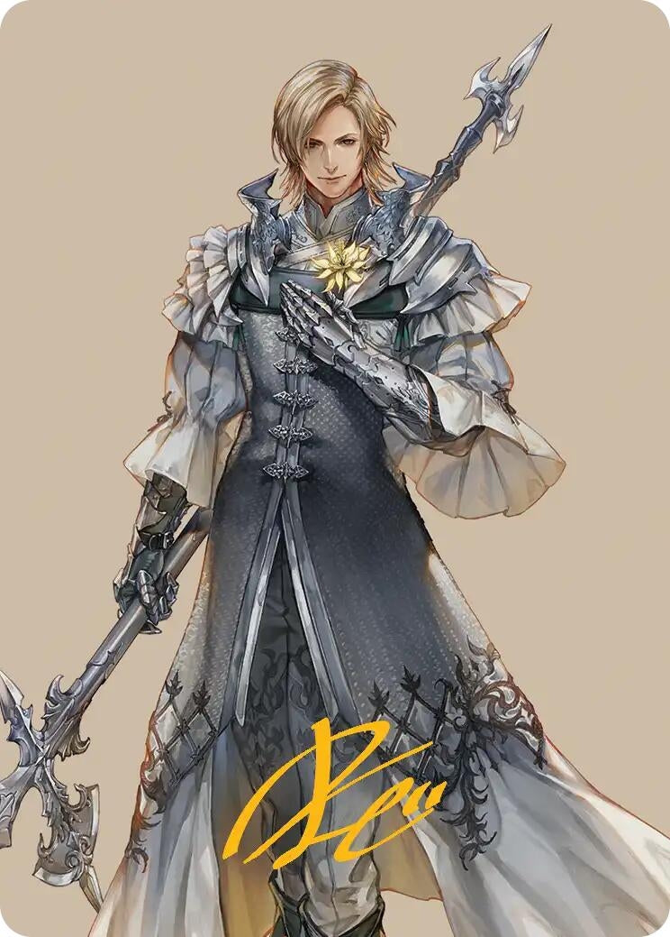 Image for Dion, Bahamut's Dominant Art Card (Gold-Stamped Signature) (42) (FINAL FANTASY) - Magic: The Gathering