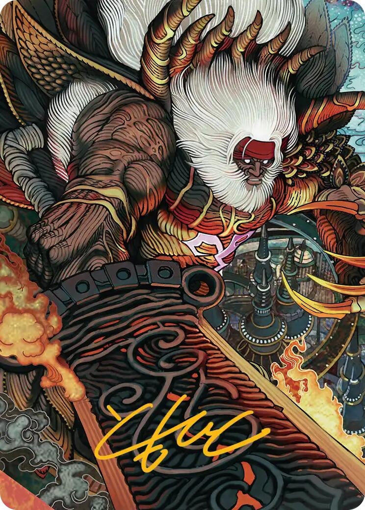 Image for Braska's Final Aeon Art Card (Gold-Stamped Signature) (39) (FINAL FANTASY) - Magic: The Gathering