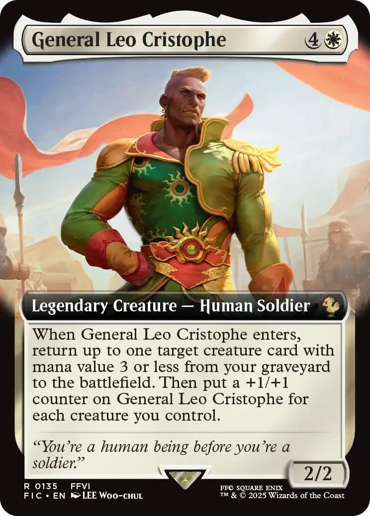 Image for General Leo Cristophe (Extended Art) (135) (FINAL FANTASY) - Magic: The Gathering