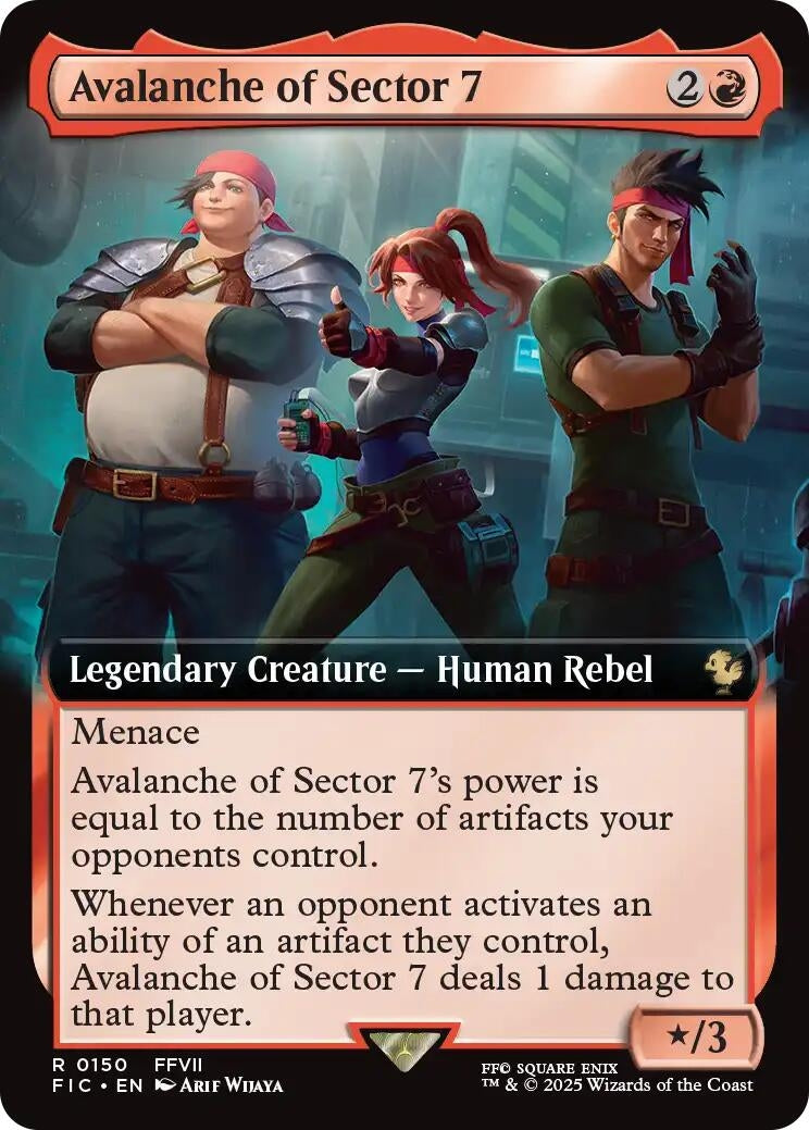 Image for Avalanche of Sector 7 (Extended Art) (150) (FINAL FANTASY) - Magic: The Gathering
