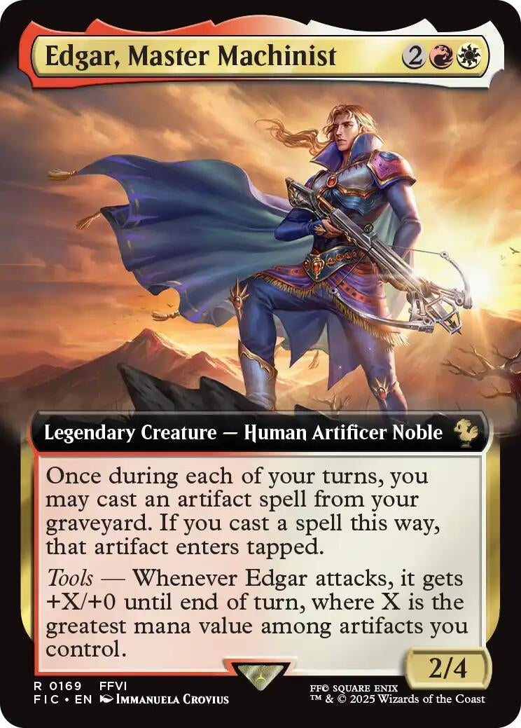Image for Edgar, Master Machinist (Extended Art) (169) (FINAL FANTASY) - Magic: The Gathering