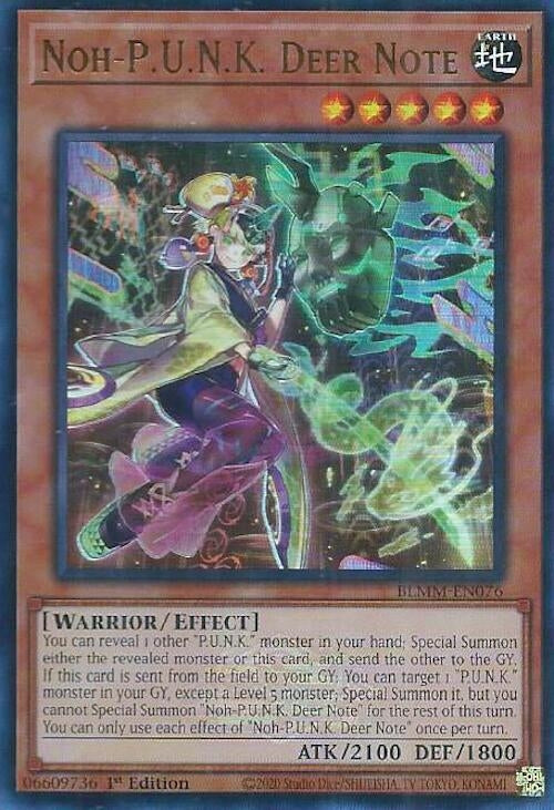Image for Noh-P.U.N.K. Deer Note (BLMM-EN076) (BLMM) - YuGiOh