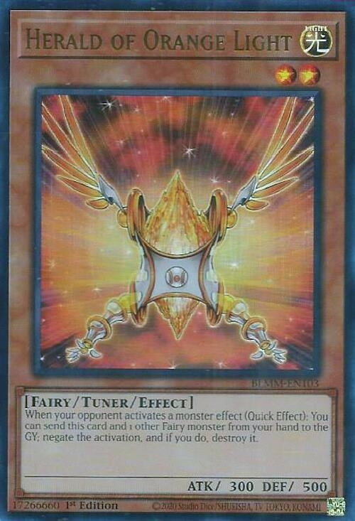 Image for Herald of Orange Light (BLMM-EN103) (BLMM) - YuGiOh
