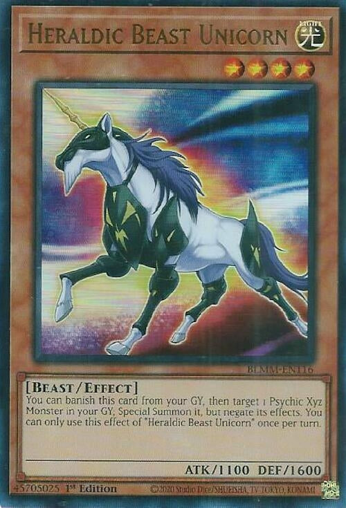Image for Heraldic Beast Unicorn (BLMM-EN116) (BLMM) - YuGiOh