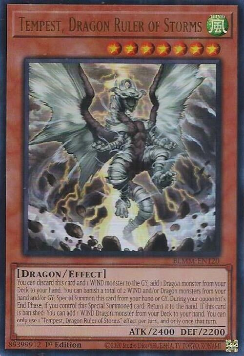 Image for Tempest, Dragon Ruler of Storms (BLMM-EN120) (BLMM) - YuGiOh