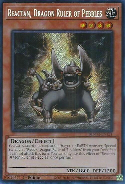 Image for Reactan, Dragon Ruler of Pebbles (BLMM-EN121) (BLMM) - YuGiOh