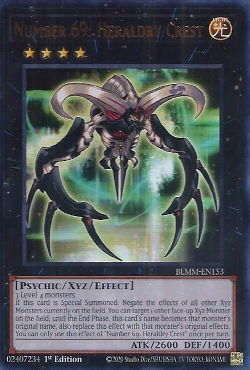 Image for Number 69: Heraldry Crest (BLMM-EN153) (BLMM) - YuGiOh