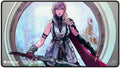 Image for FINAL FANTASY Black Stitched Playmat for Magic: The Gathering - Premium Lightning, Army of One - Playmats