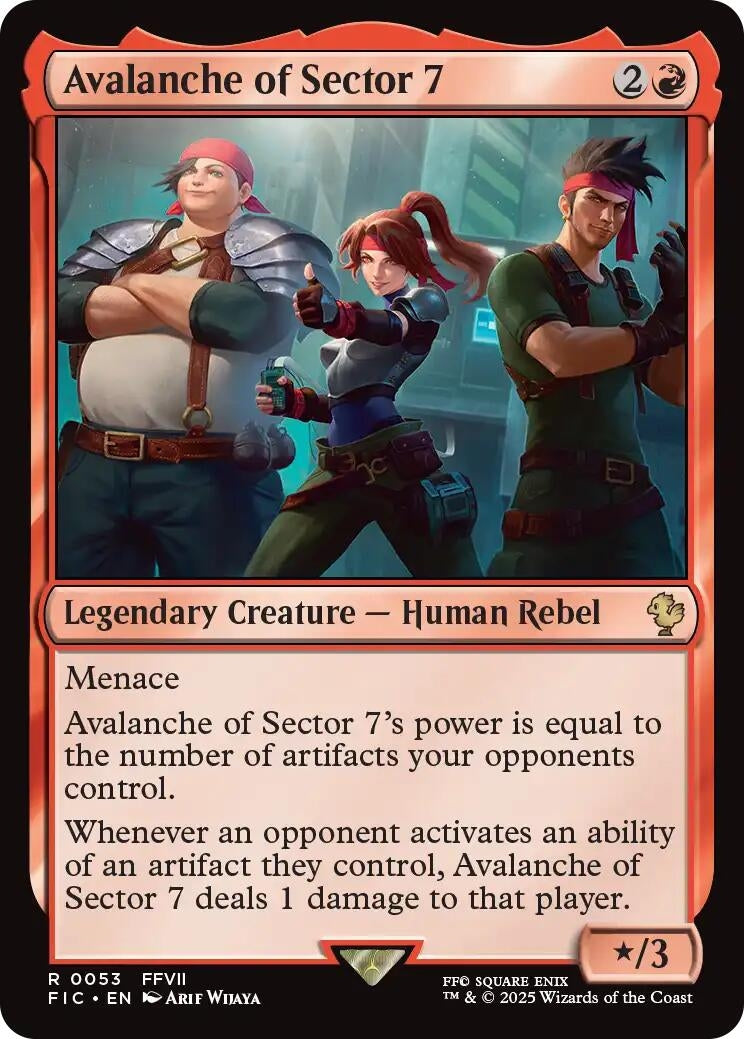 Image for Avalanche of Sector 7 (Surge Foil) (53) (FINAL FANTASY) - Magic: The Gathering