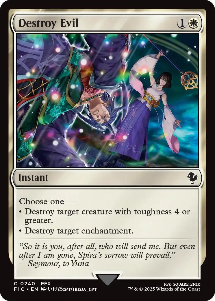 Image for Destroy Evil (Surge Foil) (240) (FINAL FANTASY) - Magic: The Gathering