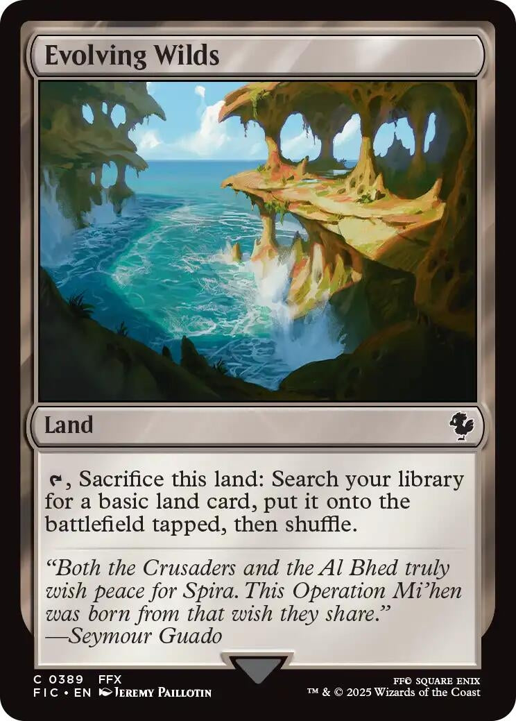 Image for Evolving Wilds (Surge Foil) (389) (FINAL FANTASY) - Magic: The Gathering